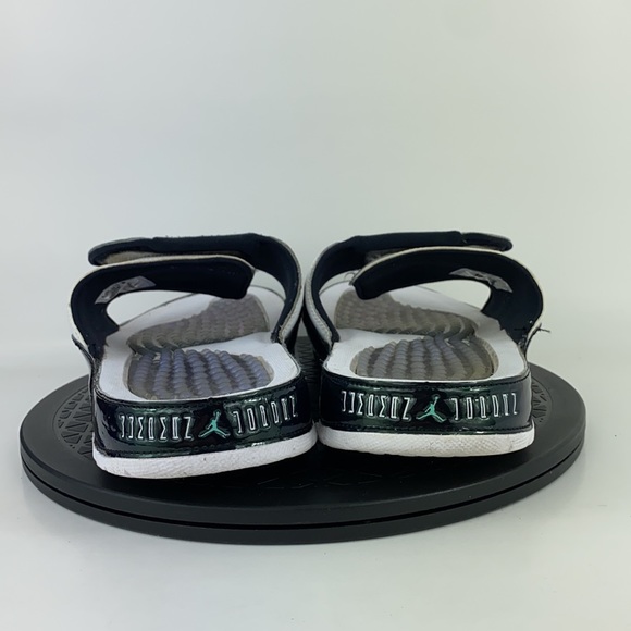 Nike Air Jordan Hydro XI Retro Slides 'Easter Emerald' AA1336-117 Men's Size 13 - Picture 6 of 14
